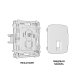 Комплект механизма телефонной розетки RJ-11(4P4C) со шторкой Ambrella Volt Omega MO912030