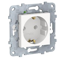Розетка Schneider Electric Unica New с/з без шторок 16A 250V NU505618