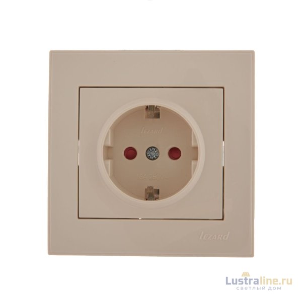 Розетка с защитой от детей Lezard Rain 703-0303-124