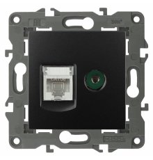 Розетка RJ45+TV Эра 14-3110-05 Б0034318