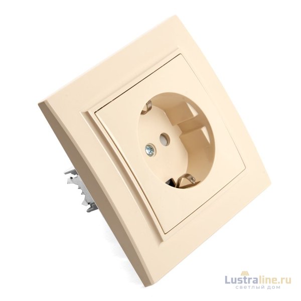 Розетка 1-местная Stekker PST16-9010-02 с защитной шторкой 39236