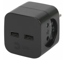 Разветвитель электрический Эра SP-2-USB-B Б0049535