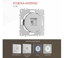 Розетка RJ45 Arte Milano 202.45-1.silver