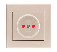 Розетка с защитой от детей Lezard Rain 703-3030-124