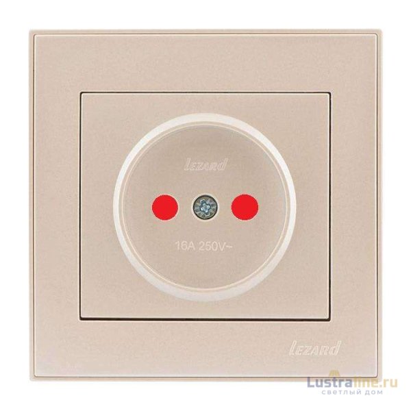 Розетка с защитой от детей Lezard Rain 703-3030-124