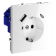 Розетка с USB, A+C Voltum S70 VLS040501