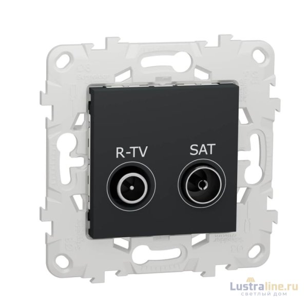 Розетка R-TV/SAT проходная Schneider Electric Unica New NU545654