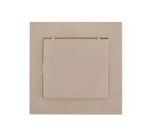 Розетка с/з с крышкой Lezard Rain 703-0303-123