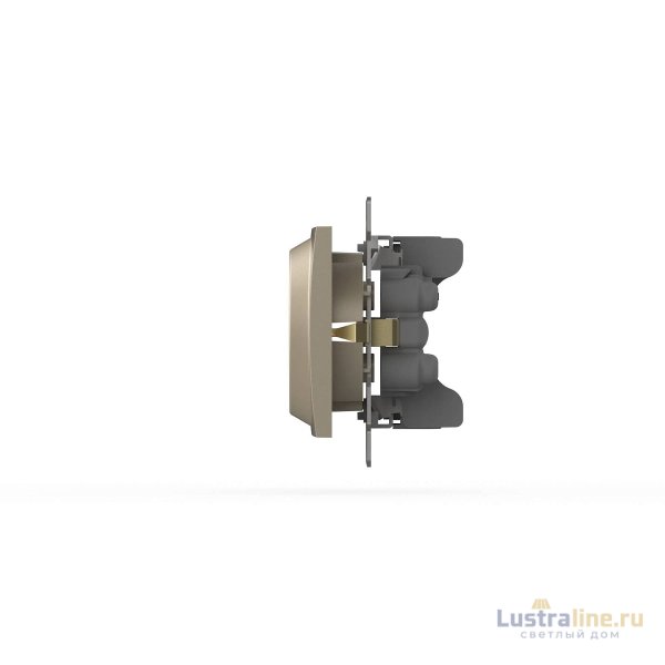 Розетка двухместная с заземлением ELBI Zena Vega 609-012500-907