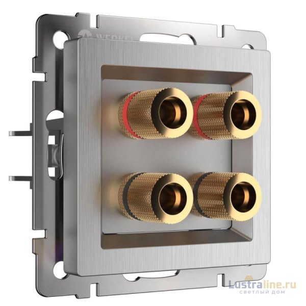 Акустическая розетка Werkel cеребряный рифленый W1185009 4690389159916