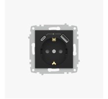 Розетка с/з зарядка (Type C+USB) ELBI Zena Vega 609-014800-334