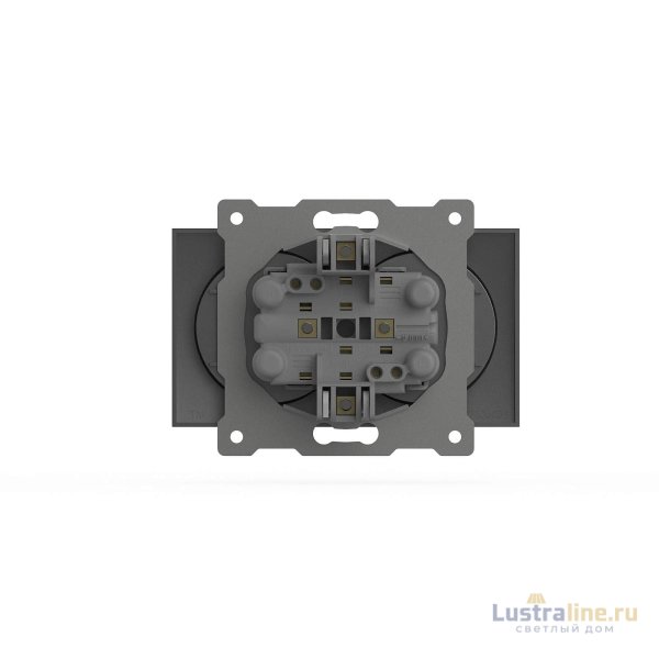 Розетка двухместная без заземления ELBI Zena Vega 609-011000-908 Розетка двухместная без заземления ELBI Zena Vega 609-011000-908