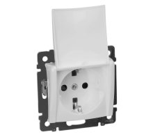 Розетка 2К+3 Legrand Valena 16A 250V с/з с крышкой винтовой зажим белый 774422