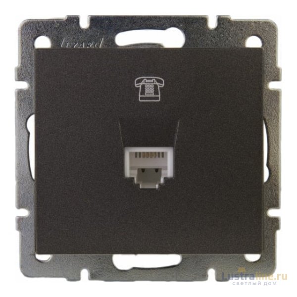 Розетка телефонная евро Lezard Rain 703-4188-137