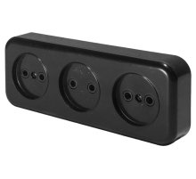 Розетка 3-местная Stekker PST16-50-20 (RA 16-344-Ч) 39700