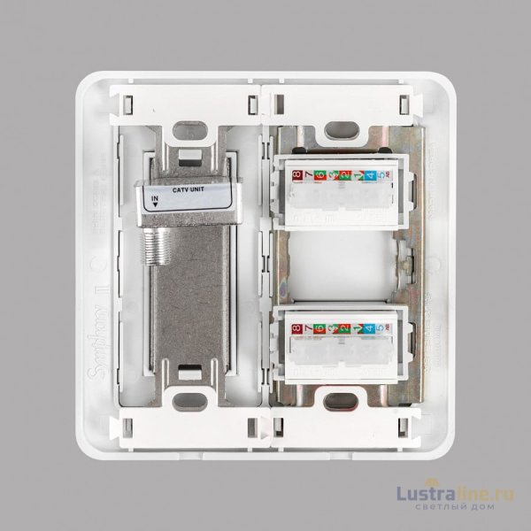 Розетка TF.2+TV SHIN DONG-A WST 5752 WH