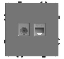 Розетка TV + компьютерная RJ-45 Stekker Эмили RST00-5106-10 49950 Розетка TV + компьютерная RJ-45 Stekker Эмили RST00-5106-10 49950