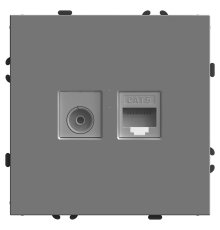Розетка TV + компьютерная RJ-45 Stekker Эмили RST00-5106-10 49950