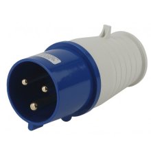 Вилка ЭРА V-32-2P-PE-IP44 переносная 023 2Р+РЕ 32А 220В IP44 Б0032852