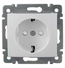Розетка 2К+3 Legrand Valena 16A 250V с/з со шторками винтовой зажим белая 774421