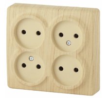 Розетка 4х2P Эра 11-2210-11 Б0020708