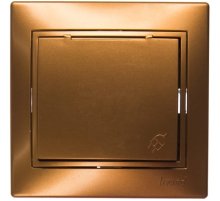 Розетка с/з с крышкой Lezard Mira 701-1313-123