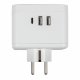 Разветвитель сетевой с выключателем Uniel S-GES2-16SBUC WHITE UL-00011245