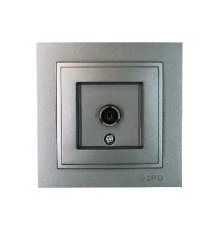 Розетка TV проходная универсальная Mono Electric Despina антрацит 102-242405-137