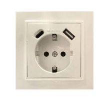 Розетка USB+Type C Stekker Эрна PST16-9016-02 50077