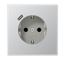 Розетка 2K+З USB Typ C Jung AL1520-18C