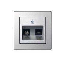 Розетка телевизионная и компьютерная (TV+Rj45) Liregus Epsilon 28-183