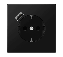 Розетка 2K+З Jung LS1520-18ASWM