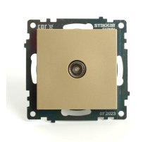 Розетка телевизионная 1-местная Stekker Катрин GLS00-7108-08 49228