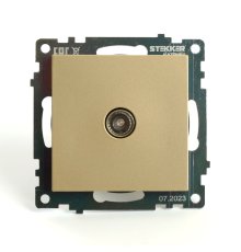 Розетка телевизионная 1-местная Stekker Катрин GLS00-7108-08 49228