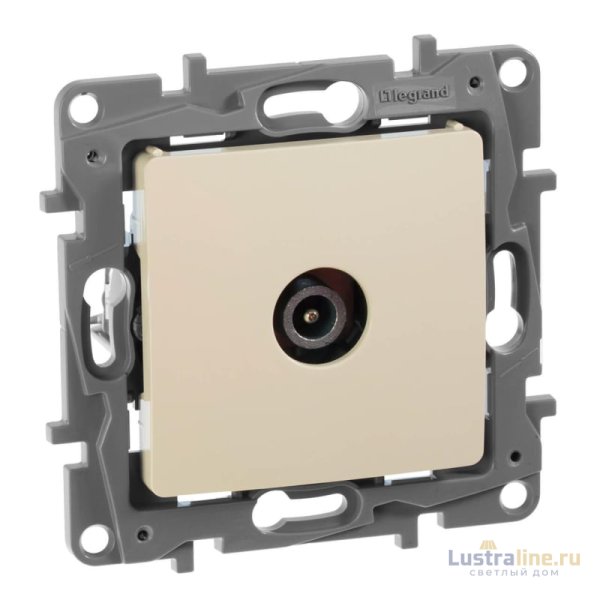 Розетка TV оконечная Legrand Etika слоновая кость 672365