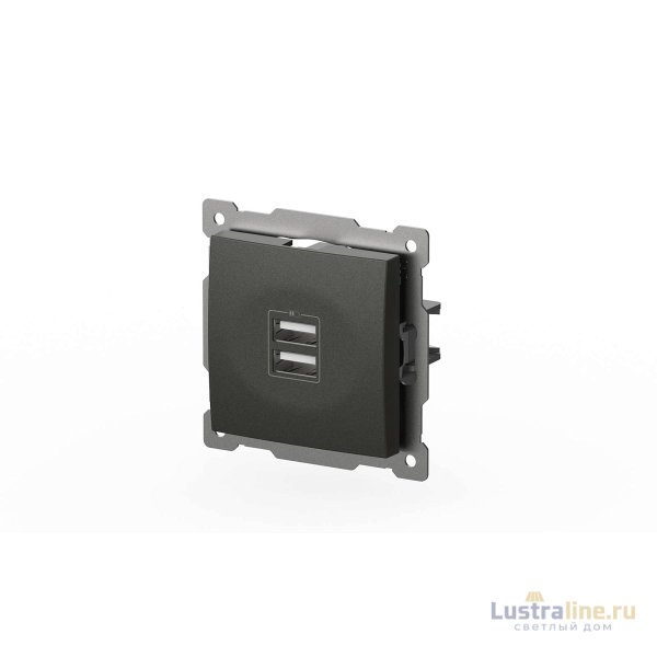 Розетка USB 5V 2,1A 2-я ELBI Zena Vega 609-011100-143