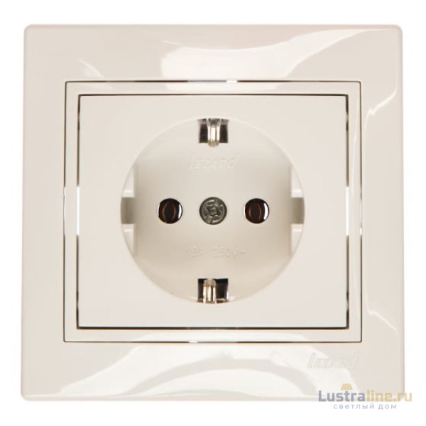 Розетка с/з Lezard Mira 701-0202-122B