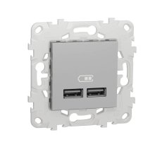 Розетка компьютерная USBx2 Schneider Electric Unica New NU541830