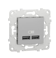 Розетка компьютерная USBx2 Schneider Electric Unica New NU541830