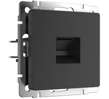 Розетка Werkel Ethernet RJ-45 черный матовый W1181008 4690389156946