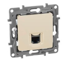 Розетка компьютерная RJ45 Legrand Etika 5 кат UTP слоновая кость 672341