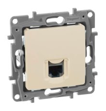 Розетка компьютерная RJ45 Legrand Etika 5 кат UTP слоновая кость 672341