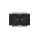 Розетка двухместная без заземления ELBI Zena Vega 609-014800-908