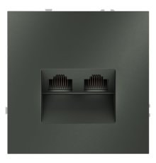 Розетка компьютерная двойная Voltum S70 VLS060206