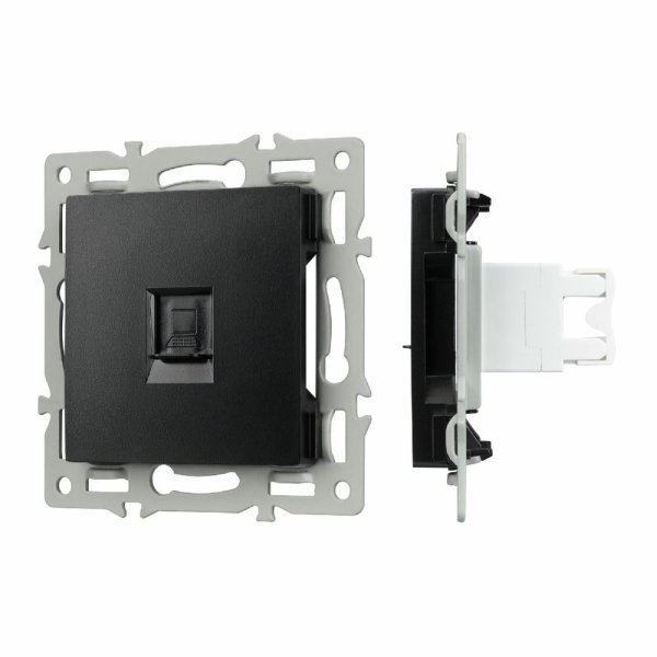 Механизм компьютерной розетки Arlight SCT-MPC1-PL-BK 045334