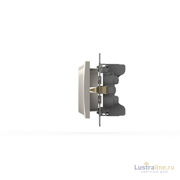 Розетка двухместная с заземлением ELBI Zena Vega 609-010200-907