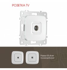 Розетка TV Arte Milano 205.43-1.silver