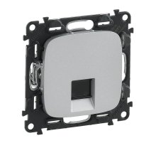 Информационная розетка RJ45 Legrand Valena Allure алюминий 753940