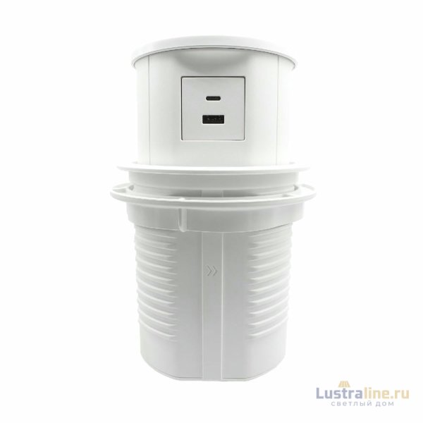Блок розеток LK-PRF (3 секции полуавтоматический 1 USB + 1 type-C беспроводная зарядка) Mebax 00-00002872