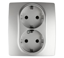 Розетка 2P+E Schuko со шторками Эра 12-2104-03 Б0014701